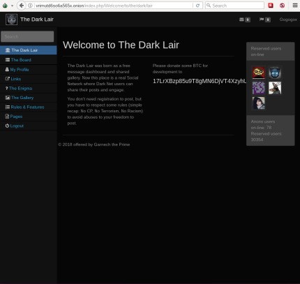 sites on the dark web