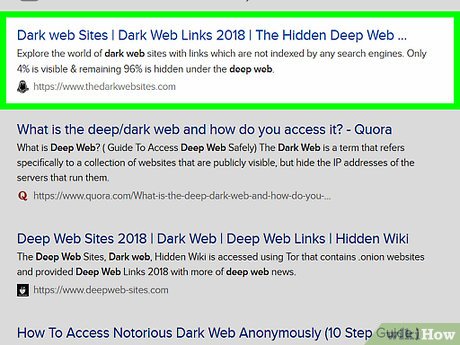 how to access the deep web