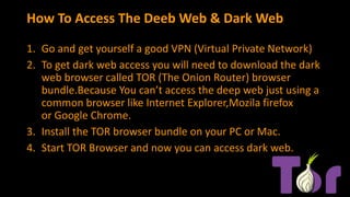 how to get on the dark web 2024