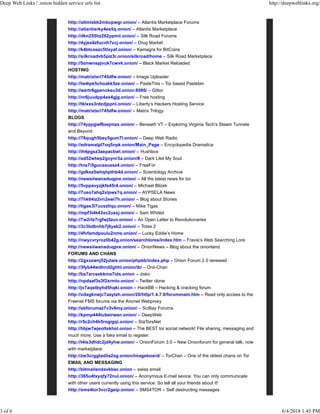 deep web links 2023 reddit